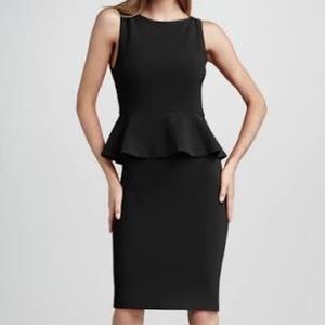 Alice + Olivia Size 8 Black Peplum Dress